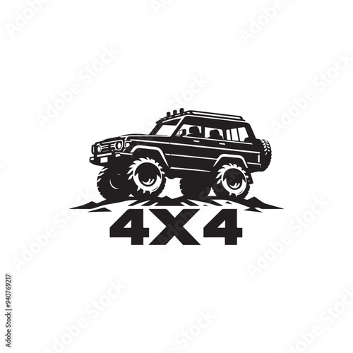 illustration of car 4X4