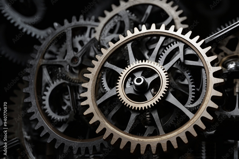 Surreal Mechanical Gears with Intricate Effects Surreal Mechanical Gears with Intricate Effects