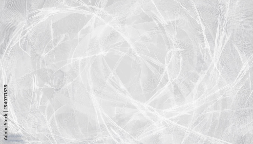 Obraz premium Abstract modern white background pattern with texture and faint detailed circle swirl pattern