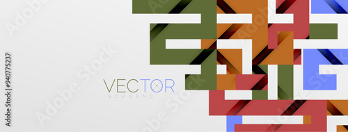Color bend lines with shadow texture effect. Vector Illustration For Wallpaper, Banner, Background, Card, Book Illustration, landing page