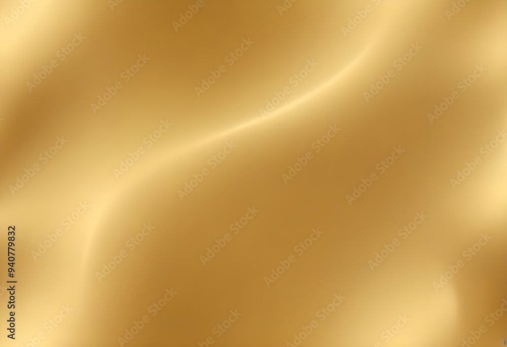 Smooth golden metallic surface with soft lighting and gradients Smooth golden metallic surface with soft lighting and gradients