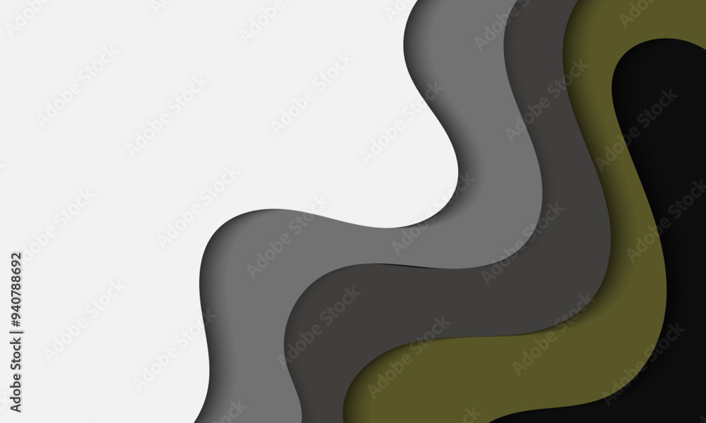 paper cut design with abstract background. Vector design layout for business presentations, banner, flyers, posters and invitations. green, colorful color paper cut design with abstract background. Vector design layout for business presentations, banner, flyers, posters and invitations. green, colorful color
