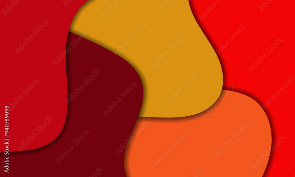 paper cut design with abstract background. Vector design layout for business presentations, banner, flyers, posters and invitations. green, colorful color