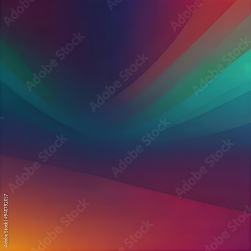 A vivid explosion of rainbow colors radiates from a central point, creating an eye-catching gradient that transitions from a dark center to bright, vibrant hues.