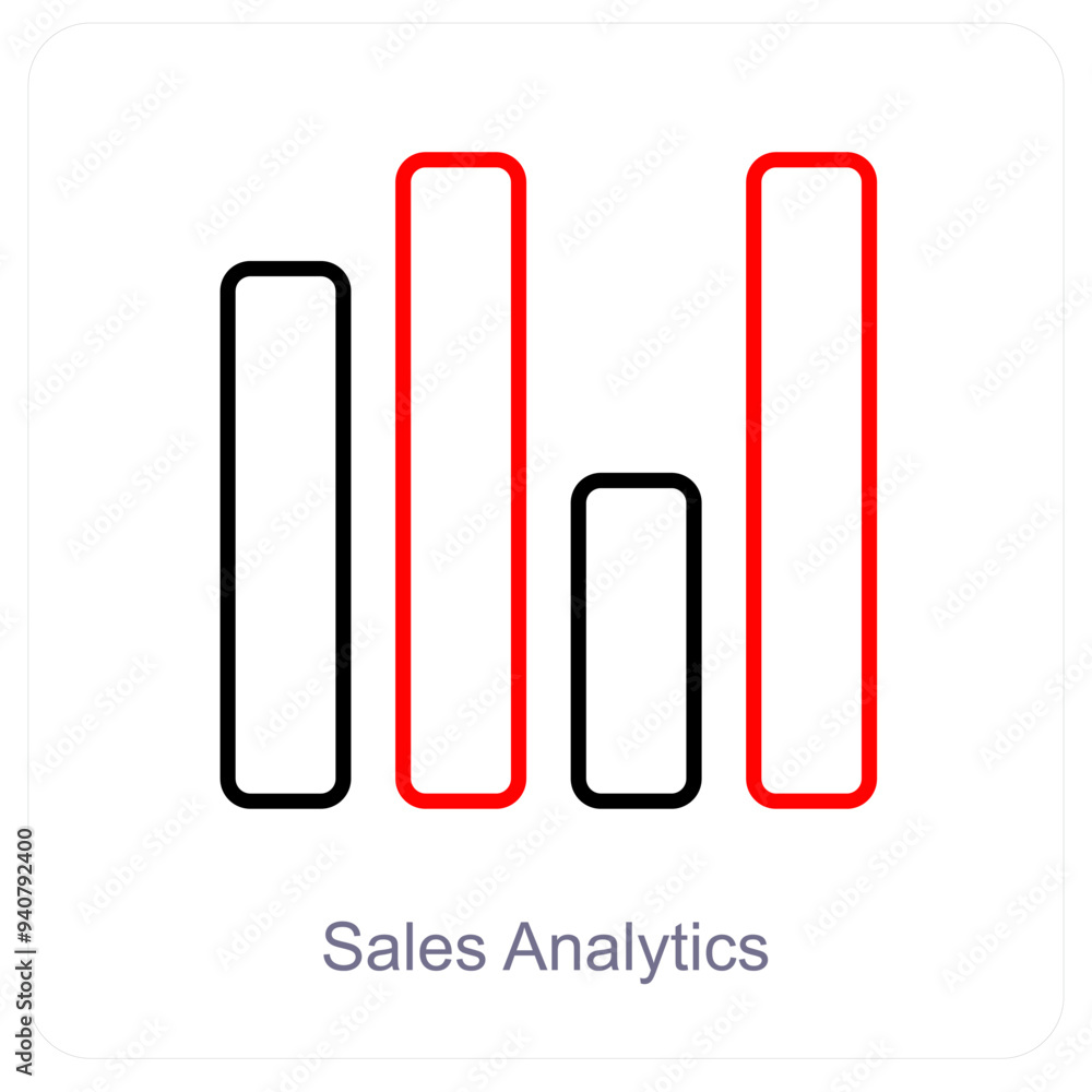 Sales Analytics and statistics icon concept Sales Analytics and statistics icon concept