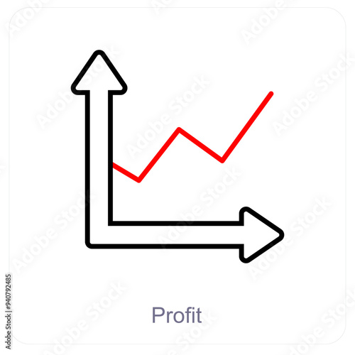 Wallpaper Mural Profit and business icon concept Torontodigital.ca