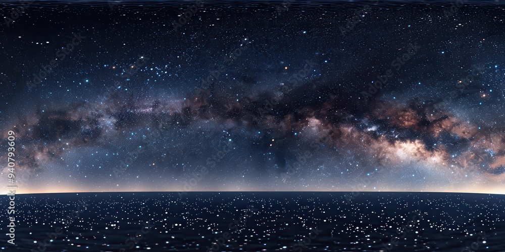 © Maryna - Seamless Space Background: High Detailed Star Field in Deep Evening Sky