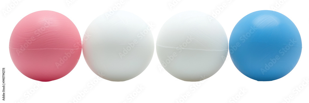 Four colorful Easter eggs, pink, white and blue. Four colorful Easter eggs, pink, white and blue.