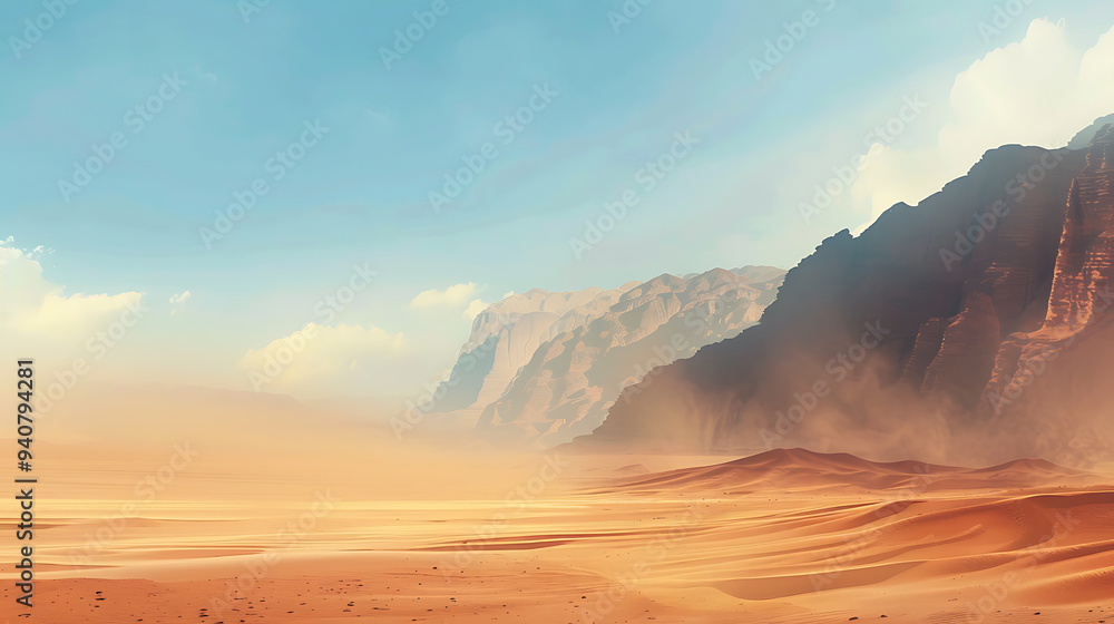 Naklejka premium desert