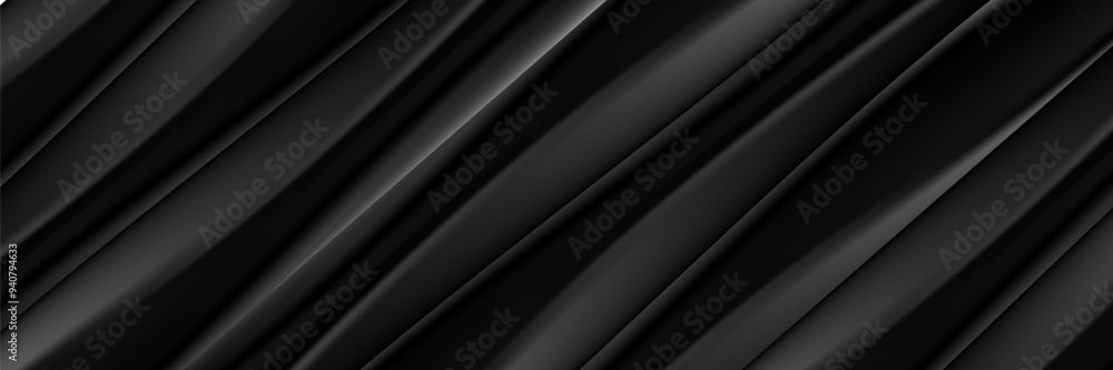 Obraz premium Black background with elegant effect. Vector illustration.