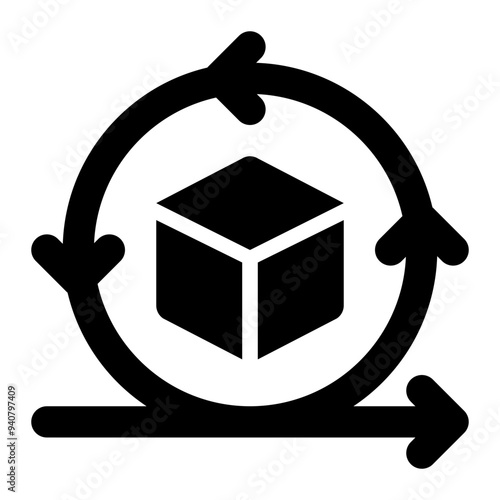 agile, development, product management, product development, iterative, product lifecycle solid or glyph icon