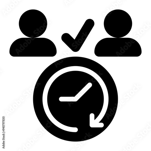 daily users, daily, active users, product management, customer, visitors solid or glyph icon