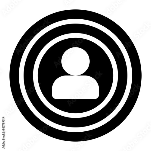 target customer, target audience, specific customer, specific audience, specific user, targeting solid or glyph icon