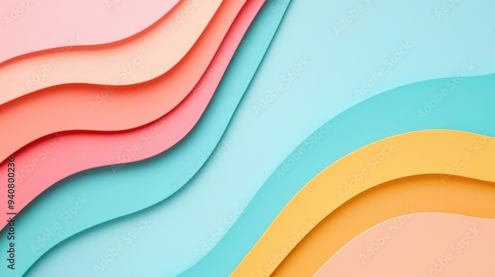 Obraz premium abstract background pastel layered