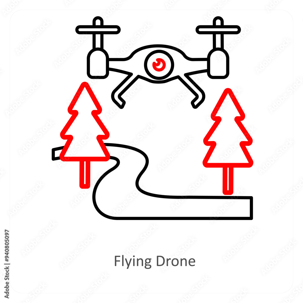 Flying drone Flying drone
