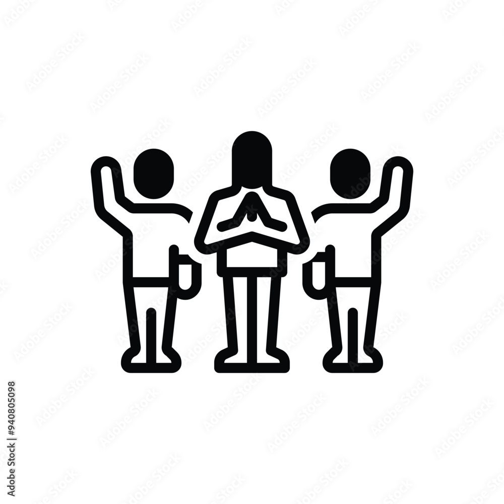 Black solid icon for campaign Black solid icon for campaign