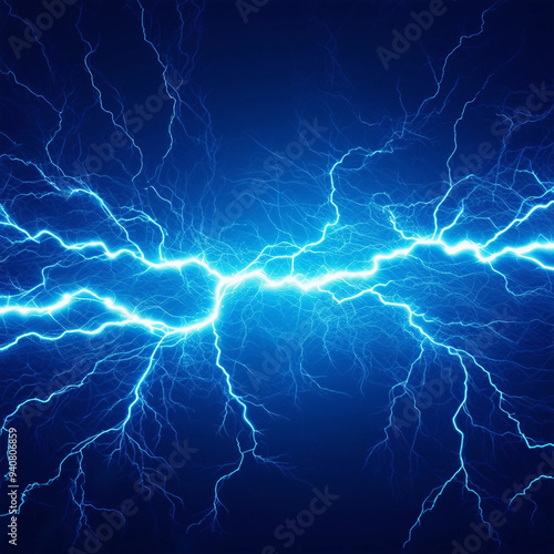background of lightning electric energy flow