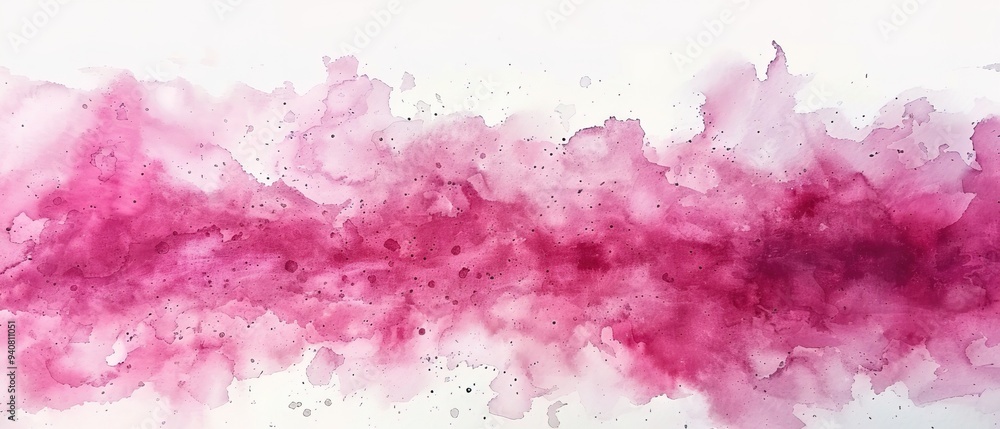 Pink paints watercolor background drawn by brush Pink paints watercolor background drawn by brush