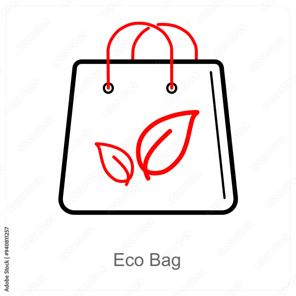 Eco Bag and ecology icon concept Eco Bag and ecology icon concept