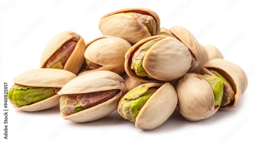 Pistachios isolated on white background Pistachios isolated on white background