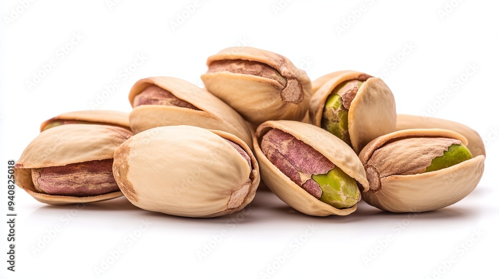 Pistachios isolated on white background Pistachios isolated on white background