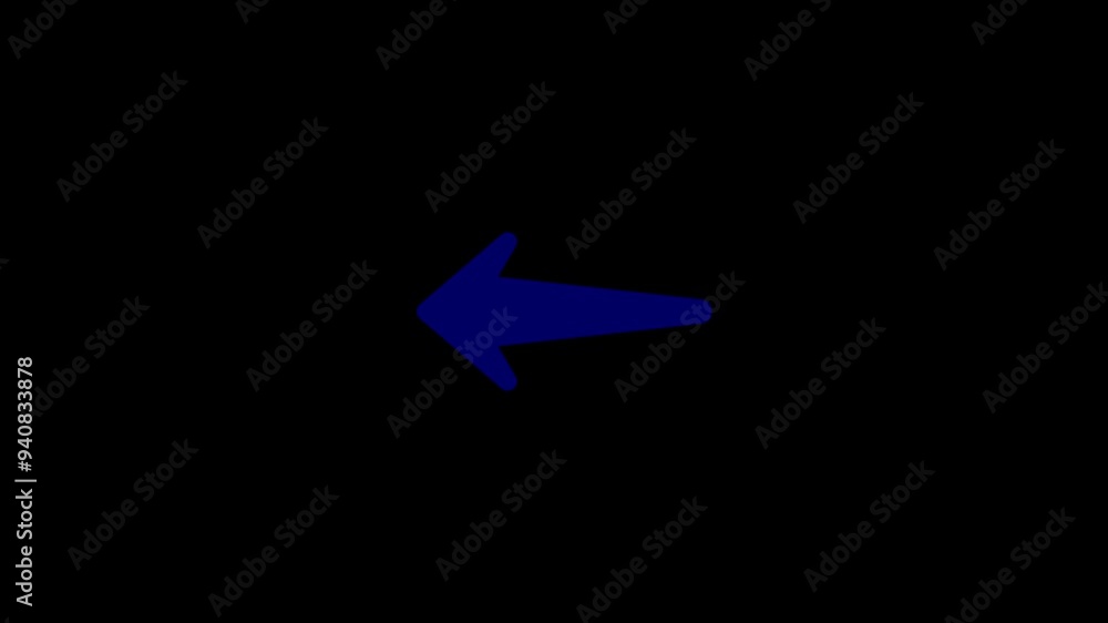 moving arrow pointing to the left. direction arrows animation. Abstract directional arrow icon and loop loading animation background. moving arrow pointing to the left. direction arrows animation. Abstract directional arrow icon and loop loading animation background.
