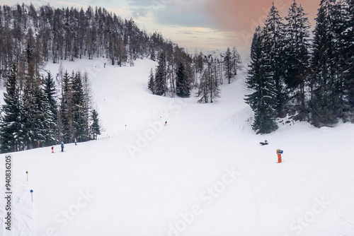 Saalbach Hinterglemm, Austria ski slope photo