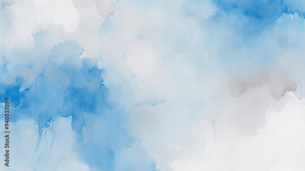 Fototapeta premium Brown watercolor abstract background. Abstract Blue texture Watercolor background