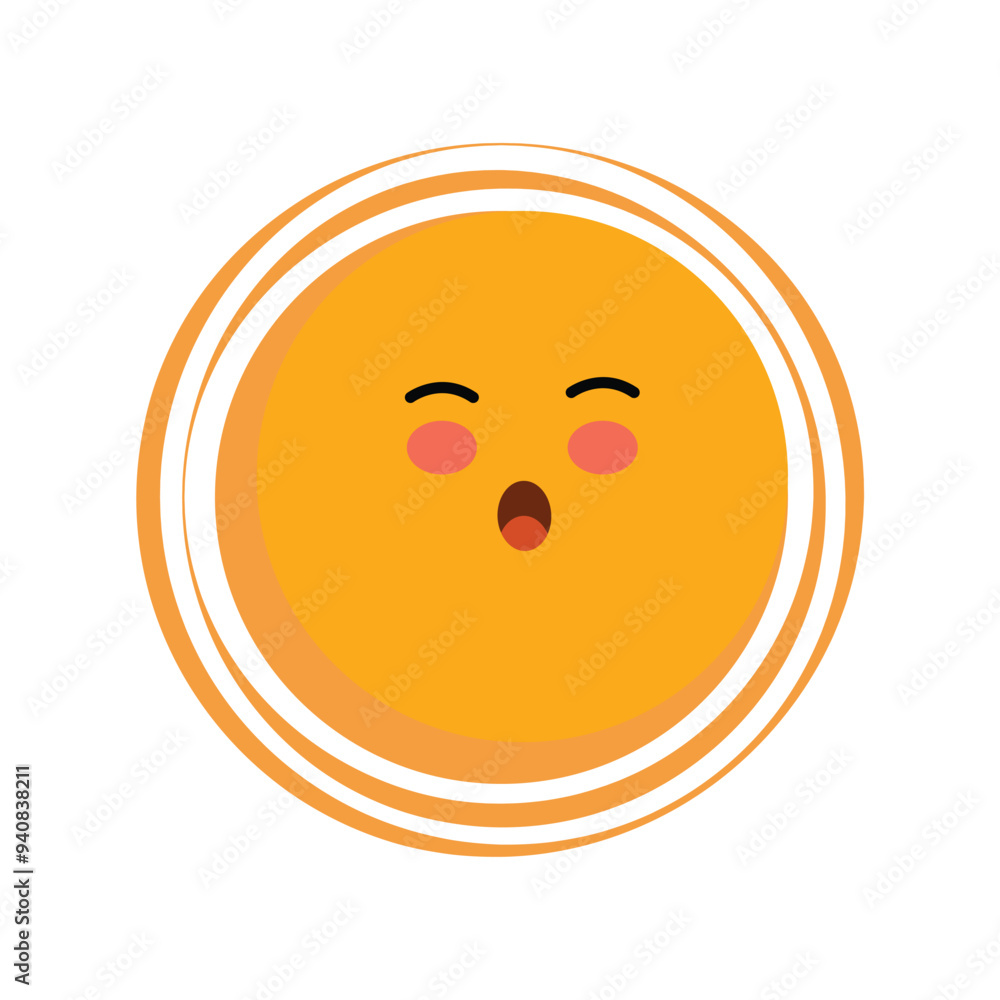 Fototapeta premium Sun icon vector. The Weather category. summer, sunlight.