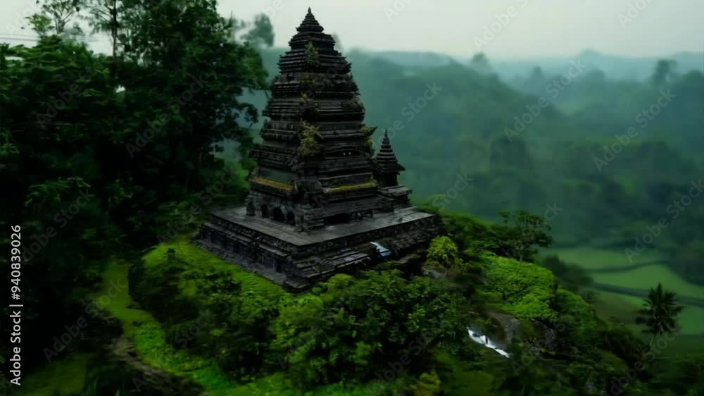 Traditional Ancient Temple in Lush Greenery Capturing Intricate Architecture and Mystical Ambiance Surrounded by Dense Tropical Forests and Mountainous Terrain, miniature view
Traditional Ancient Temple in Lush Greenery Capturing Intricate Architecture and Mystical Ambiance Surrounded by Dense Tropical Forests and Mountainous Terrain, miniature view