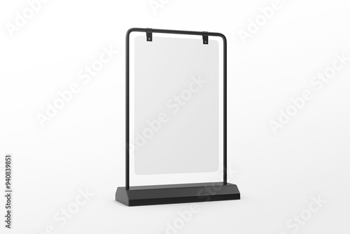 Black Swing Signboard Mockup