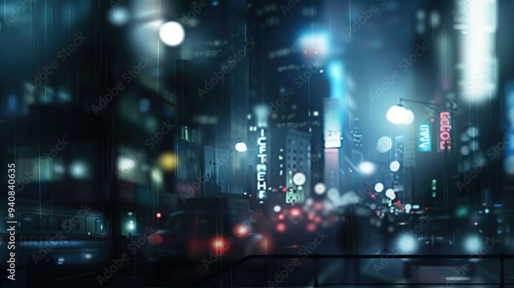 Abstract colorful circular bokeh with city background Abstract colorful circular bokeh with city background