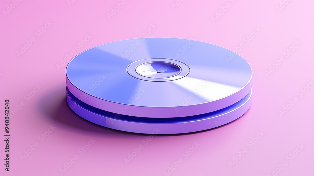 A stylish arrangement of two purple CDs against a soft pink background, perfect for music or technology-themed projects. A stylish arrangement of two purple CDs against a soft pink background, perfect for music or technology-themed projects.