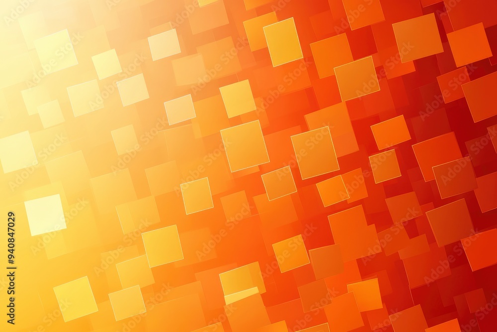 Vector gradient orange background. Abstract texture of the orange squares for publication, design, poster, calendar, post, screensaver, wallpaper, postcard, cover, banner, website. Illustration , ai Vector gradient orange background. Abstract texture of the orange squares for publication, design, poster, calendar, post, screensaver, wallpaper, postcard, cover, banner, website. Illustration , ai
