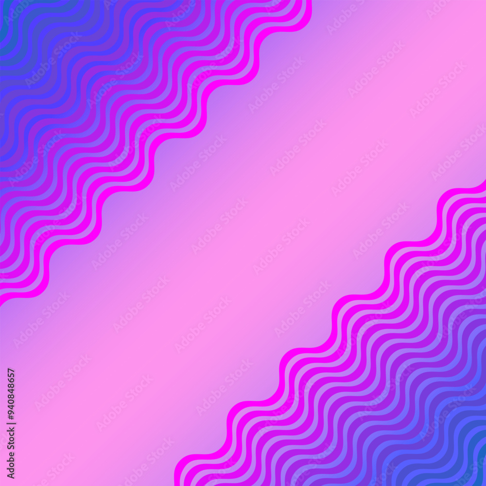 Abstract background decorated with a pattern of pink and blue wavy lines Abstract background decorated with a pattern of pink and blue wavy lines