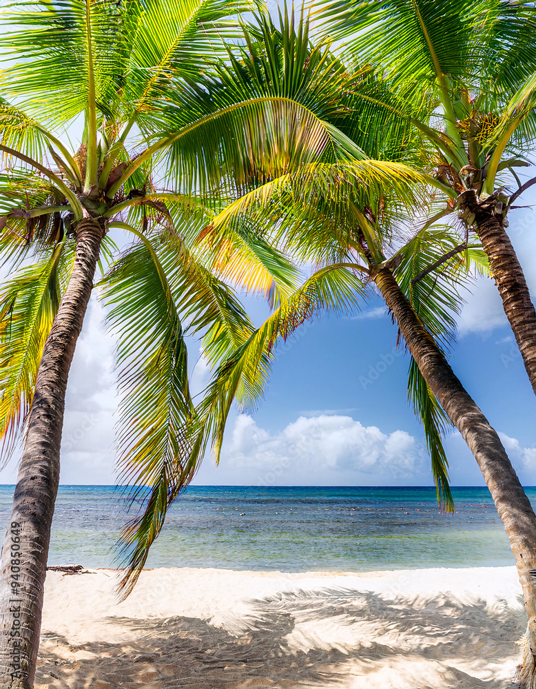 palm tree on the beach palm tree on the beach