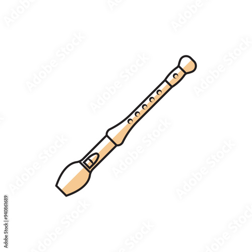 flute illustration icon