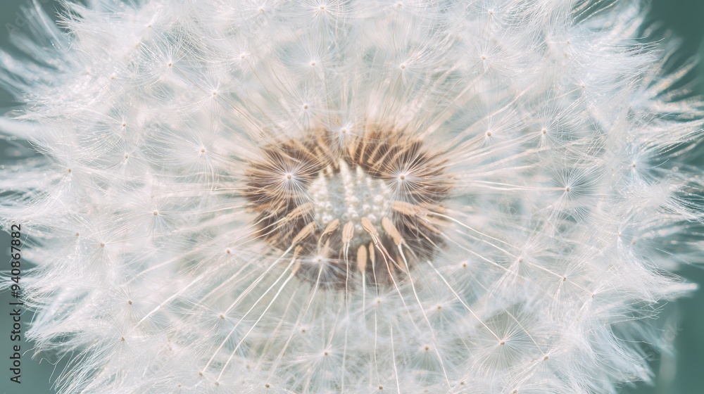 Fototapeta premium numerous minuscule dots populate its central brown bulge