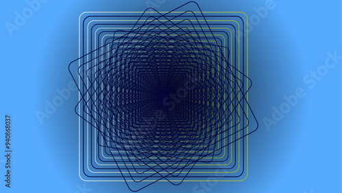 The vector dotted spiral vortex graphic is a visually interesting and complex image. The use of color, movement, and text all contribute to its overall effect.