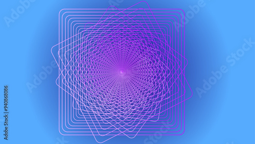 The vector dotted spiral vortex graphic is a visually interesting and complex image. The use of color, movement, and text all contribute to its overall effect.