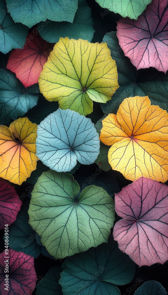 Naklejka premium Colorful leaves