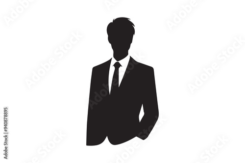 corporate businessman silhouette