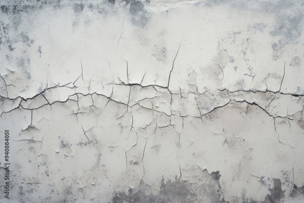 Obraz premium Processed collage of cracked stucco surface texture. Background for banner, backdrop or texture
