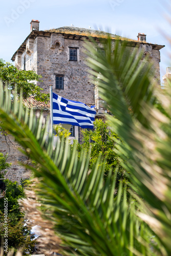 Ouranoupolis Tower on Athos, Greece photo