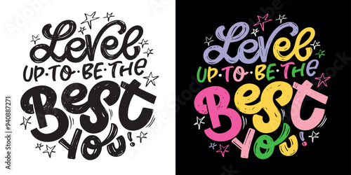 Cute hand drawn doodle lettering quote. Lettering for t-shirt design, mug print, bag print, clothes fashion. 100% hand drawn vector image.