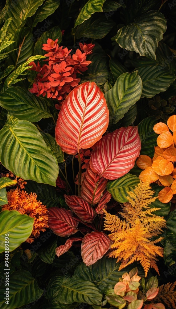 Naklejka premium Colorful leaves