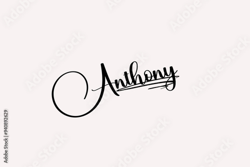 Anthony Name signature with beautiful and stylish font