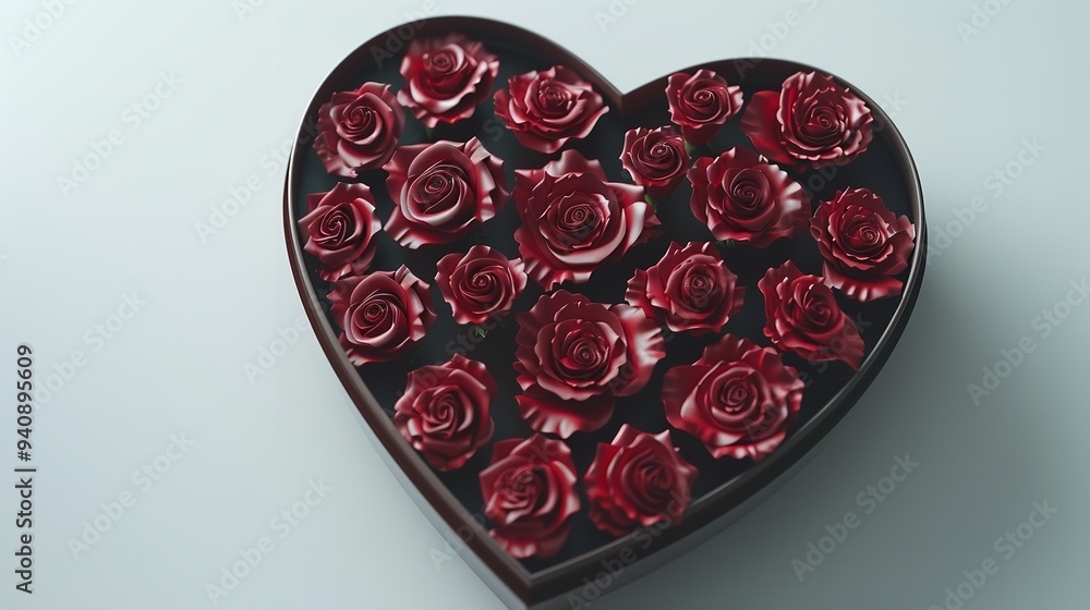 Valentine's day greeting card with gifts, hearts and roses on pink background Valentine's day greeting card with gifts, hearts and roses on pink background