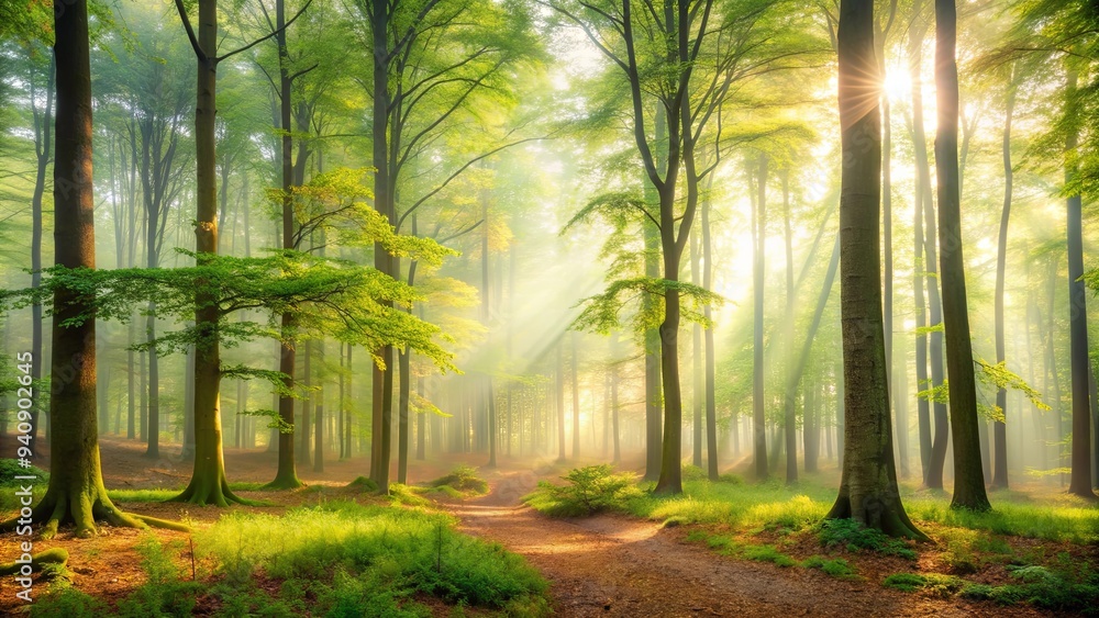 A tranquil misty morning in the woods, foggy, serene, peaceful, trees, forest, nature, morning, mist, tranquil, calm, misty A tranquil misty morning in the woods, foggy, serene, peaceful, trees, forest, nature, morning, mist, tranquil, calm, misty