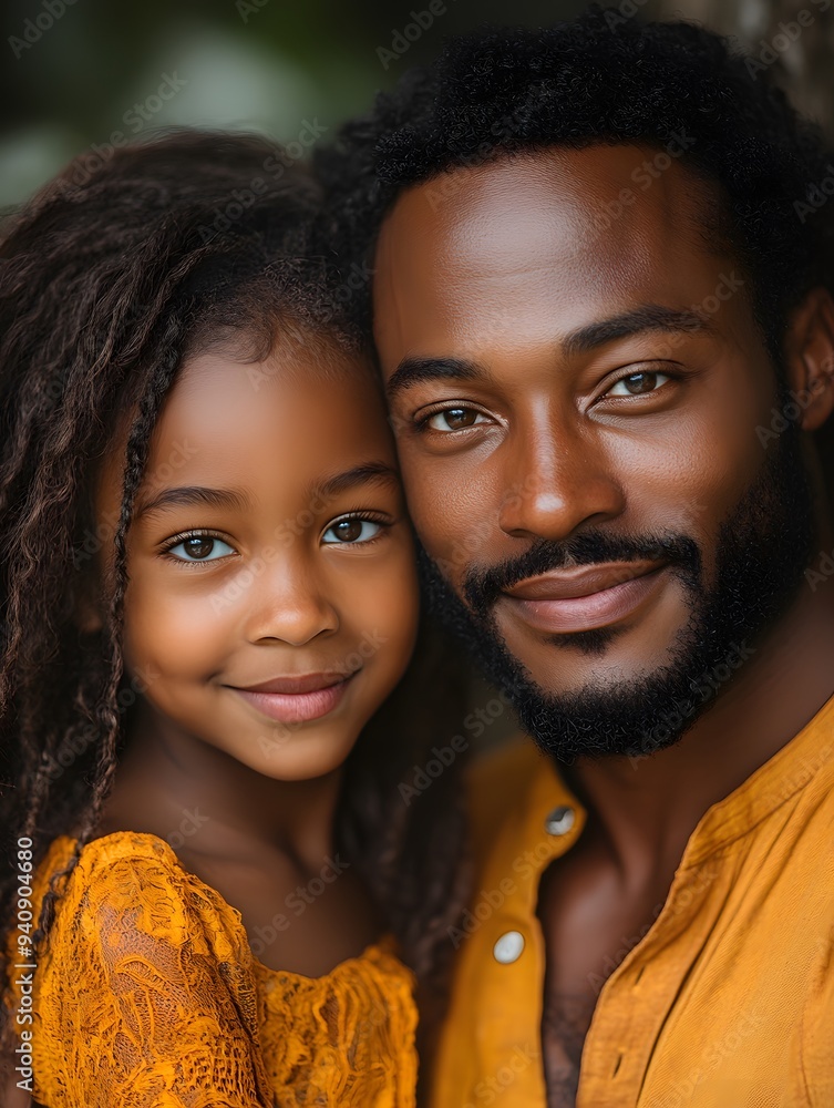 Black family enjoying quality time, depicted with warmth and joy, set against a bright background, perfect for social media posts Black family enjoying quality time, depicted with warmth and joy, set against a bright background, perfect for social media posts